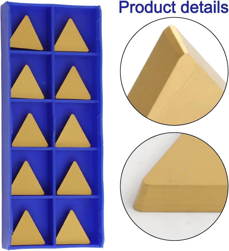 Cloudpower 10PCS Carbide Turning Inserts TPGN160308 TPG322 Carbide Inserts for Lathe and Milling Machine, Semi-Finishing and Finishing, Steel/Stainless Steel/Iron Processing - Image 5